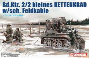 1/35 Sd.Kfz.2/2 kleines Kettenkrad w/sch.Feldkable  (Driver and crew included)