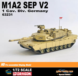 63231 - 1/72 M1A2 SEP V2, 1 Cav. Div. Germany (Cyber Hobby Special Edition)