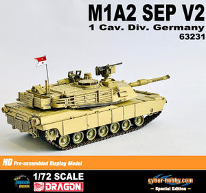 63231 - 1/72 M1A2 SEP V2, 1 Cav. Div. Germany (Cyber Hobby Special Edition)
