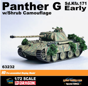 63232 - 1/72 Panther Ausf.G Early Production w/Shrub Camouflage (Cyber Hobby Special Edition)