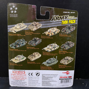Can.Do 20157 - FIVE STAR COLLECTIBLES 1/144 ARMY M1 Abrmas, M2/M3 Bradyley TWIN PACK [FULL SET]