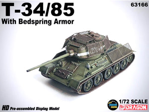 63166 - 1/72 T-34/85 w/Bedspring Armor Eastern Front 1944
