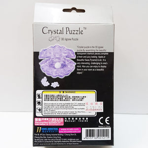 Crystal Puzzle 3D Jigsaw Puzzle - Pearl Shell (Blue, 48 pieces)