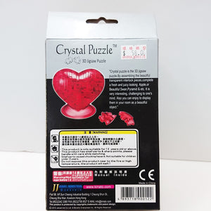 Crystal Puzzle 3D Jigsaw Puzzle - Heart (46 pieces)