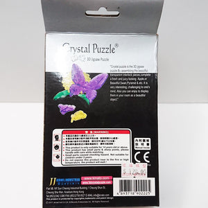 Crystal Puzzle 3D Jigsaw Puzzle - Butterfly (38 pieces)