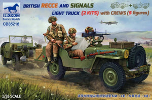 1/35 British Recce And Signals Light Truck (2 Kits）with Crew (5 figures）
