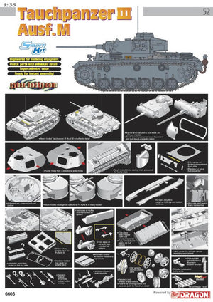 1/35 Pz.Kpfw.III Ausf.M Early Production mit Rahmen für Schutzhülle