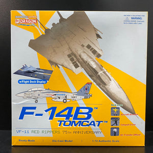 1/72 F-14B Tomcat, VF-11 "Red Rippers" 75th Anniversary, w/Deck Crew