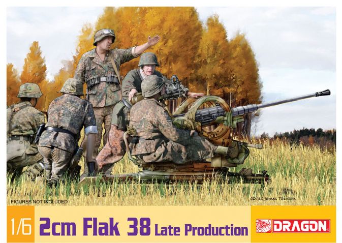 1/6 2cm Flak 38 Late Production – Cyber Hobby