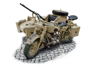 1/9 German Military Motorcycle with side car