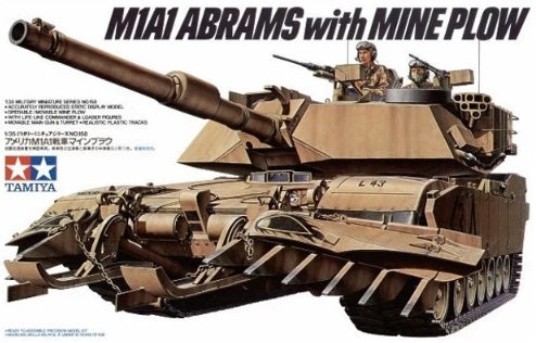 1/35 U.S. M1A1 Abrams w/Mine Plow – Cyber Hobby