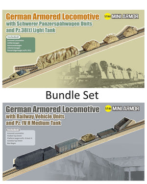 1/144 German Armored Locomotive Bundle Set