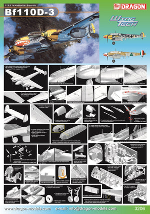 1/32 Bf110D-3