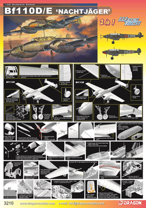 1/32 Bf110D/E 'Nachtjäger' (2 in 1)