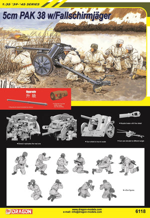1/35 5cm PaK 38  w/Fallschirmjäger