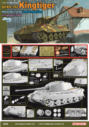 1/35 Kingtiger Henschel Turret Last Production w/Transport Track