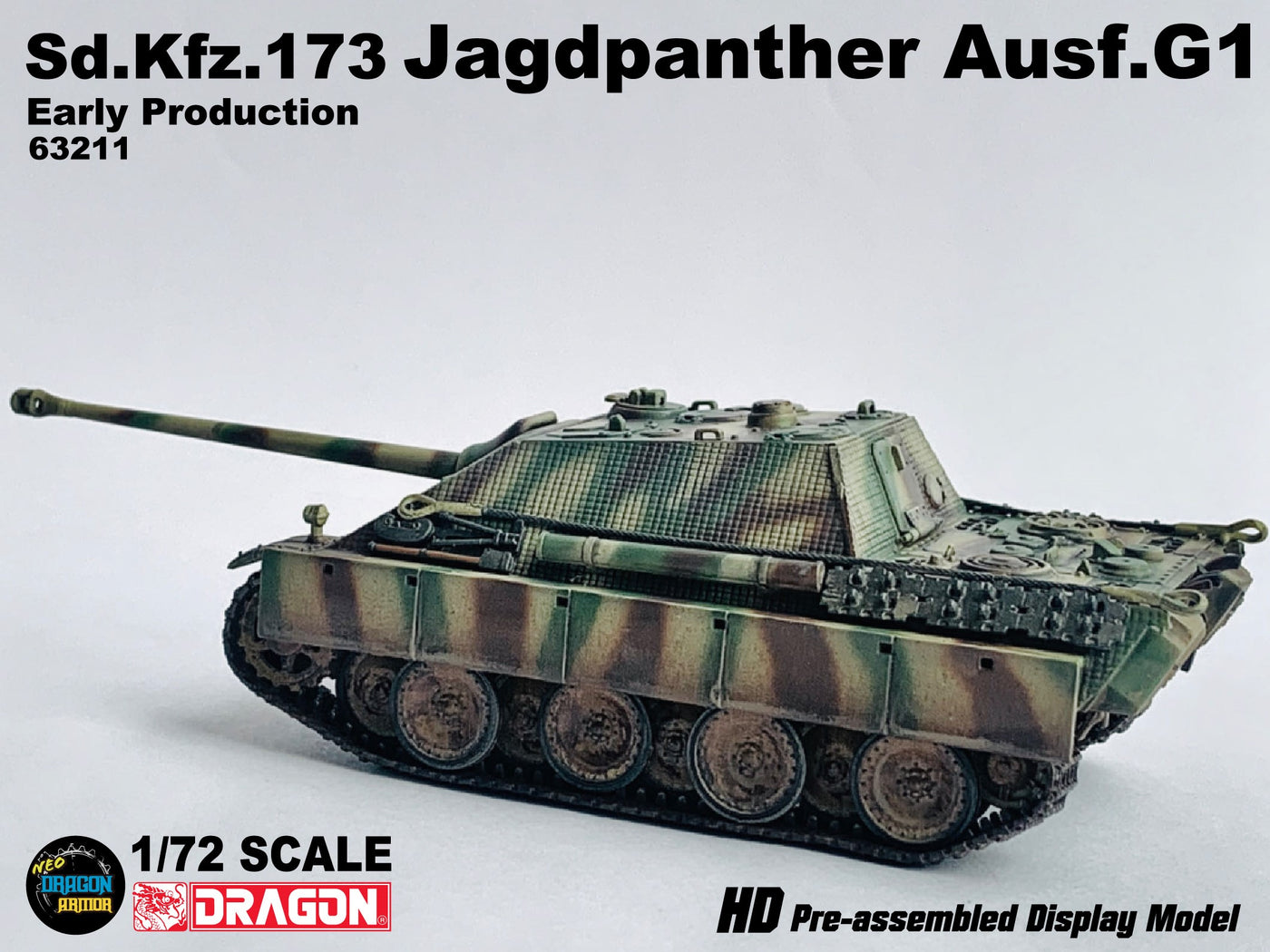 63211 - 1/72 Sd.Kfz.173 Jagdpanther Ausf.G1 Early Production – Cyber Hobby