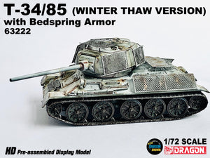 63222 - 1/72 T-34/85 w/Bedspring Armor (Winter Thaw Version) [Special Edition]