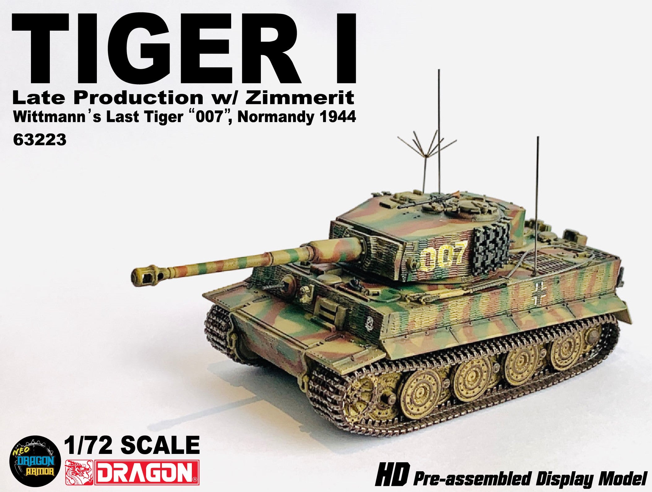 ドラゴン社 WWⅡ 1/6 NORMANDY 1944 TIGER ACE Pz.Kpfw.VI Ausf.E Tiger I