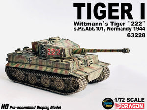 63228 - 1/72 Tiger I Wittmann's Tiger "222"  s.Pz.Abt.101, Normandy 1944