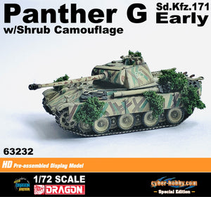 63232 - 1/72 Panther Ausf.G Early Production w/Shrub Camouflage (Cyber Hobby Special Edition)