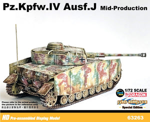 63263 - 1/72 Pz.Kpfw.IV Ausf.J Mid-Production Pz.Abt.115, 15.Pz.Gren.Div.  Champs Belgium 1944 (Cyber Hobby Special Item)