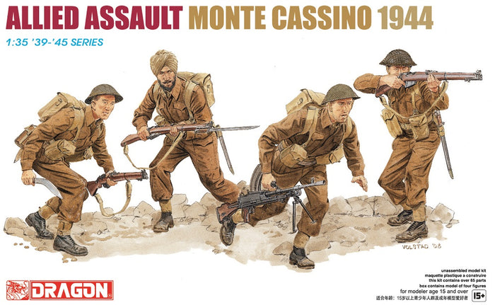 1/35 Alled Assault (Monte Cassino 1944) - w/Optional heads provided