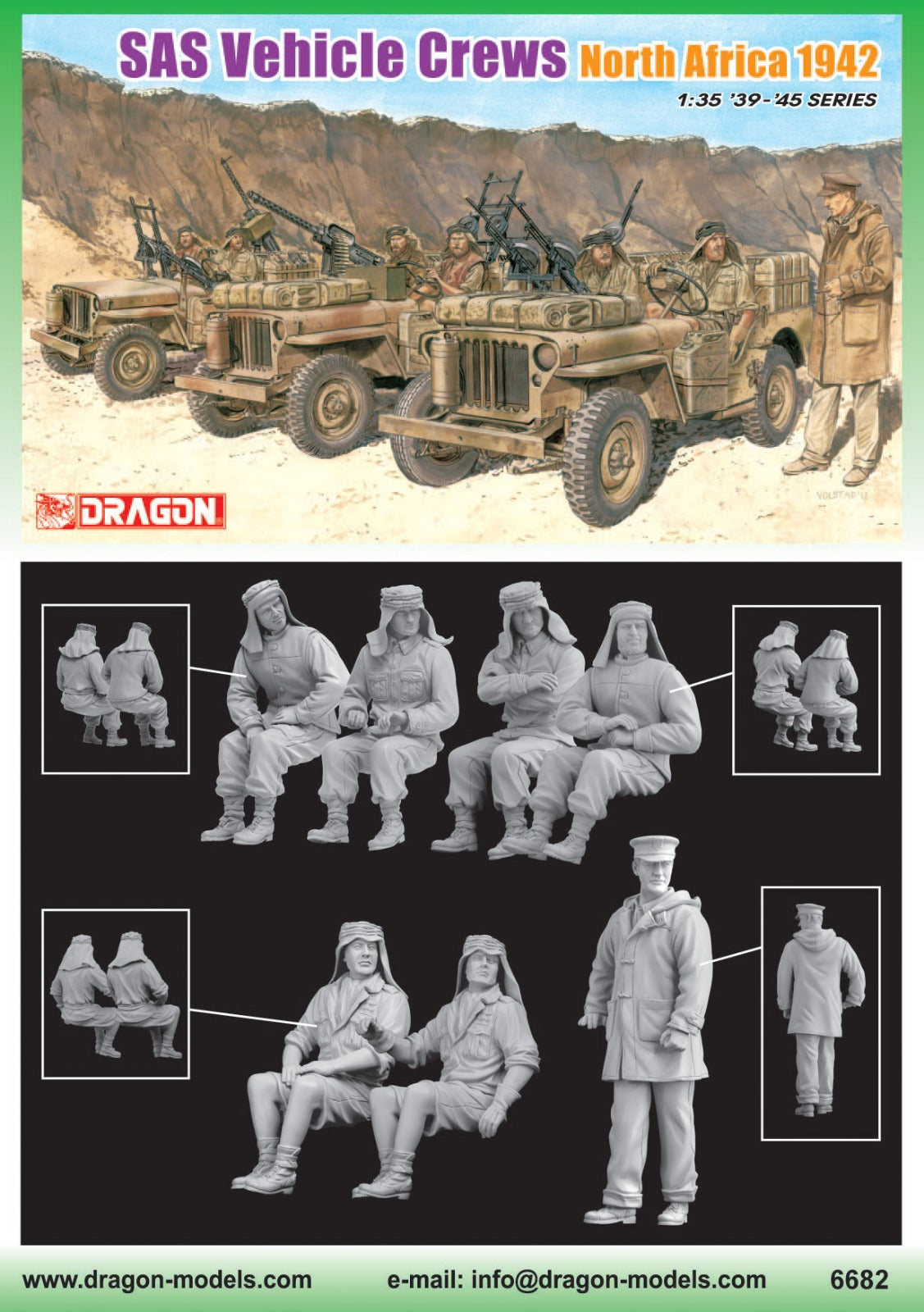 1/35 SAS Vehicle Crews North Africa 1942 – Cyber Hobby