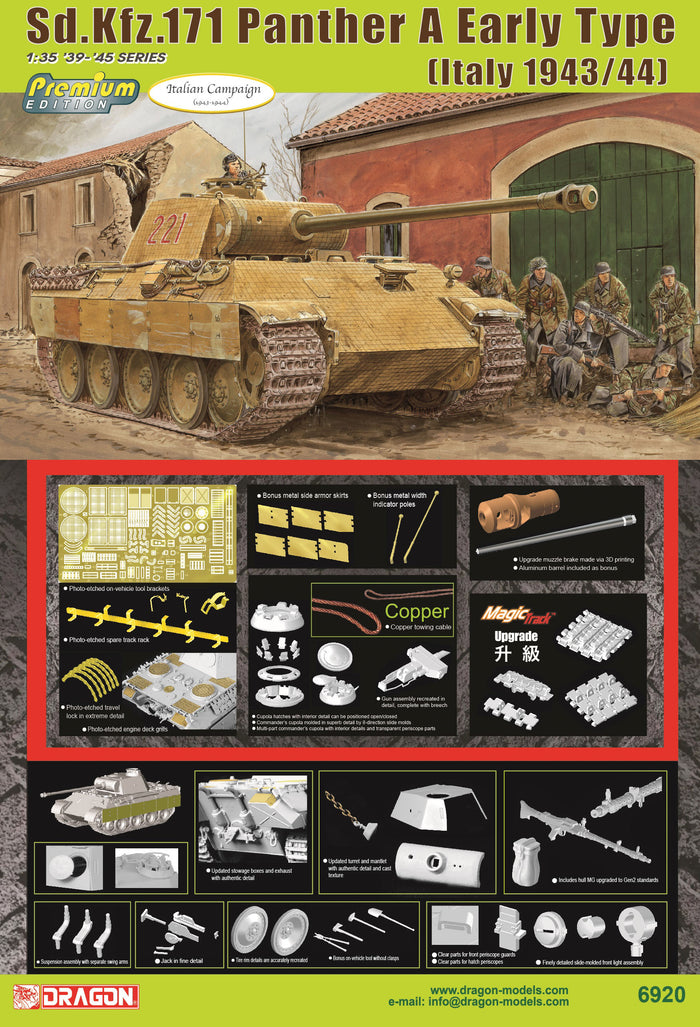1/35 Sd.Kfz.171 Panther A Early Production  (Italy 1943/44) (Premium Edition)
