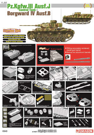 1/35 Pz.Kpfw.III Ausf.J Control Tank & Borgward IV Ausf.B