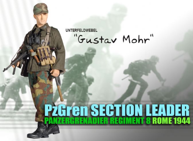 1/6 Unterfeldwebel "Gustav Mohr", PzGren Section Leader, Panzergrenadier Regiment 8, Rome 1944