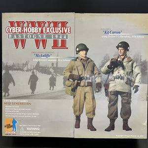 1/6 Cyber Hobby Twin Pack: BRIGADIER GENERAL "McAuliffe" Acting Division Commander, 101st Airborne + COLONEL "Kit Caron" Acting Division G-3 (Operations), 101st Airborne
