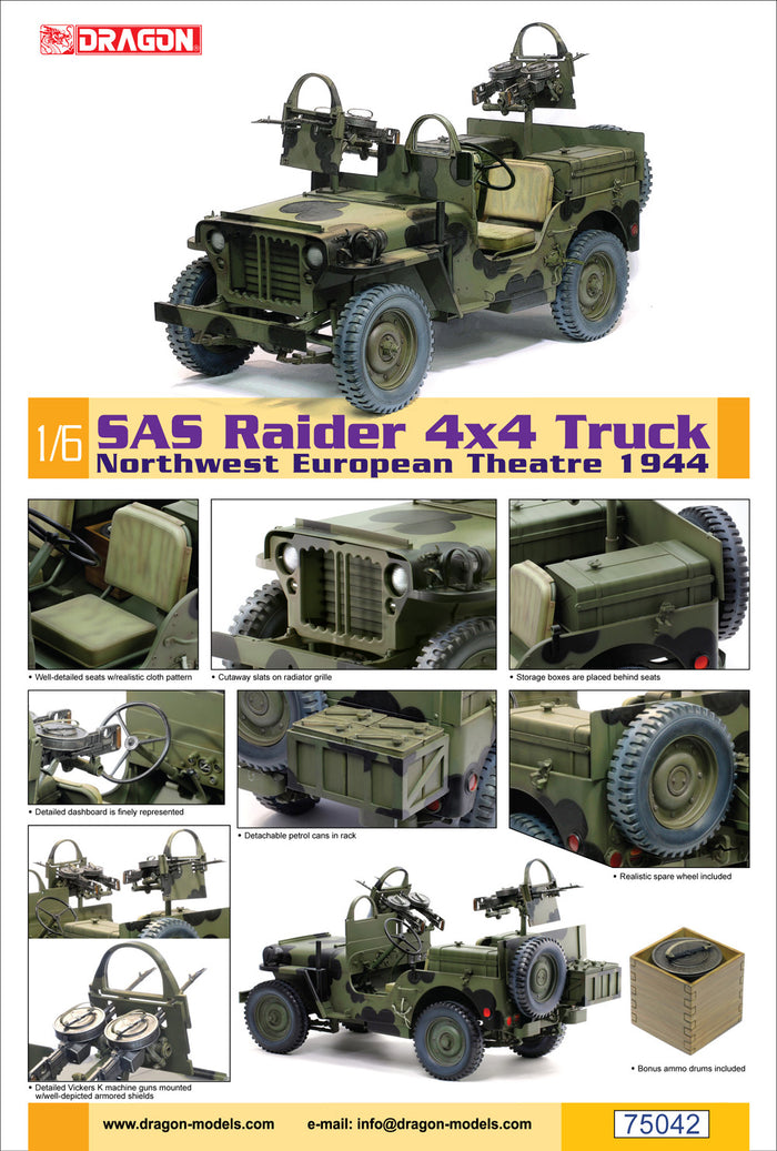 1/6 SAS Raider 4x4 Truck Northwest Europe Theatre 1944