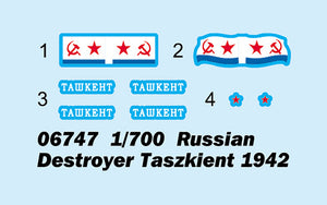 1/700 Russian Destroyer Taszkient 1942
