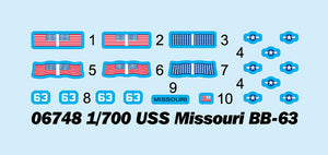 1/700 USS Missouri BB-63