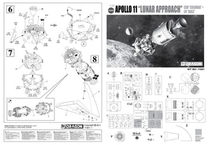 1/72 Apollo 11 "Lunar Approach" CSM "Columbia" + LM "Eagle"