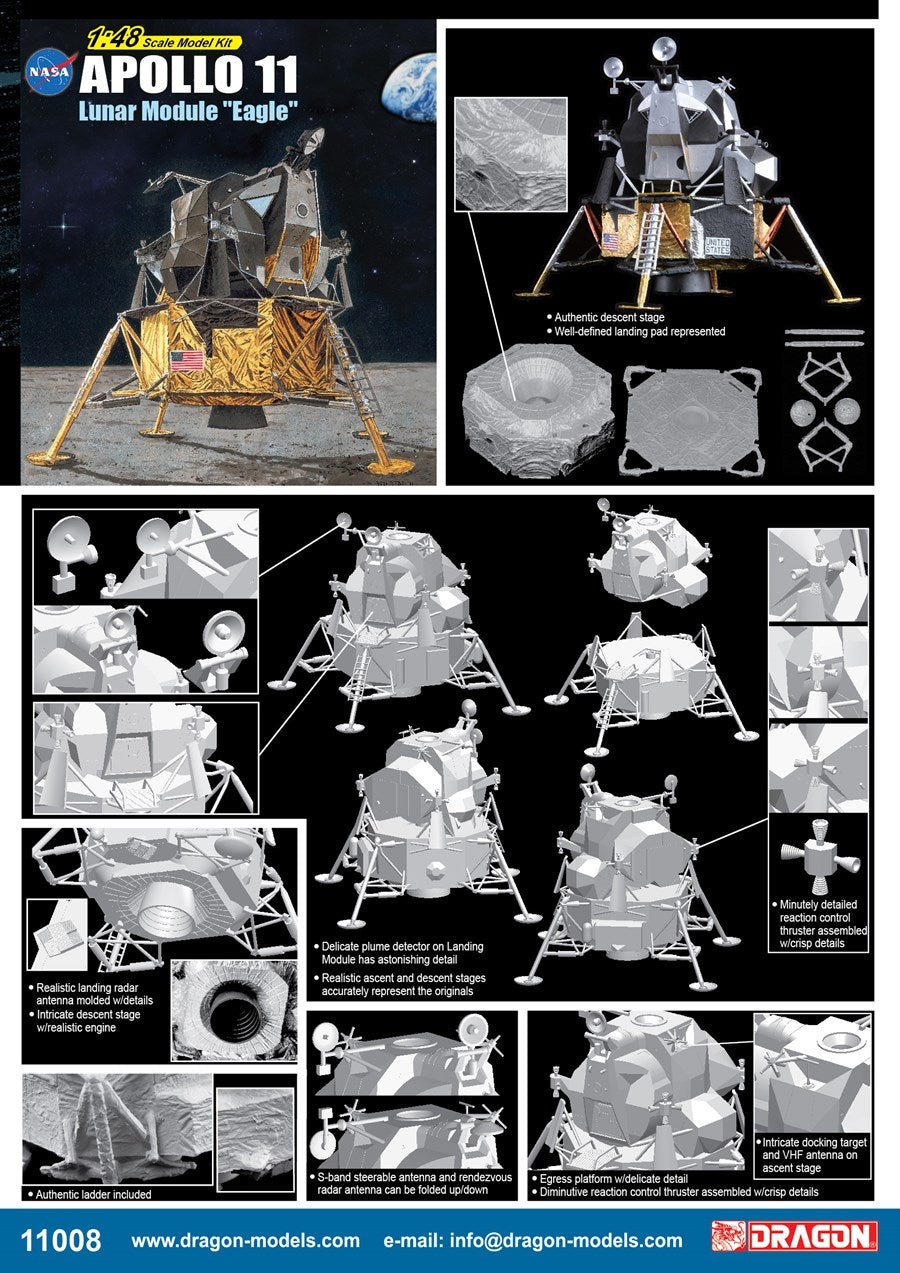 Maquette Espace : Coffret 50 ans Apollo 11 : Module Lunaire Eagle