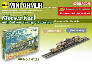 1/144 Mörser Karl mit Railway Transport Carrier (with bonus parts version)