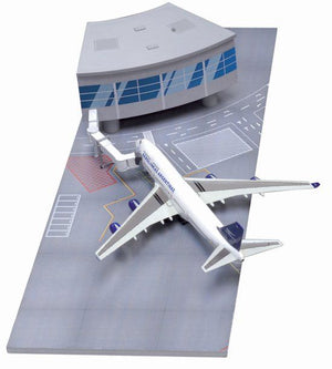 1/400 Airport Terminal Section with Aerolineas Argentinas 747-400 (Curve Terminal Section)