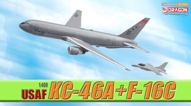 1/400 USAF KC-46A + F-16C