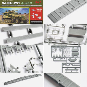 1/35 Sd.Kfz.251 Ausf.C (3 in 1) (2022 Updated Ver.)