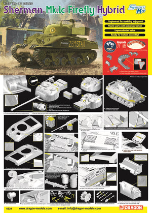 1/35 Sherman Mk.Ic Firefly Hybrid (Smart Kit) (Upgraded with Magic Track with 3D-Printed Duckbills)