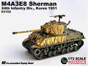 63152 - 1/72 M4A3E8 Sherman 24th Infantry Div., Korea 1951