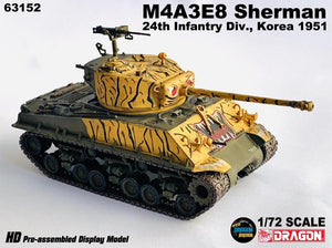 63152 - 1/72 M4A3E8 Sherman 24th Infantry Div., Korea 1951