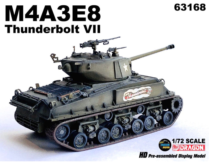 63168 - 1/72 M4A3E8 "Thunderbolt VII" Commander of 37th Tank Battalion, 4th Armored Division, Germany 1945