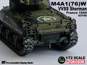 63169 - 1/72 M4A1(76)W  VVSS Sherman France 1944