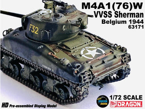 63171 - 1/72 M4A1(76)W  VVSS Sherman Belgium 1944