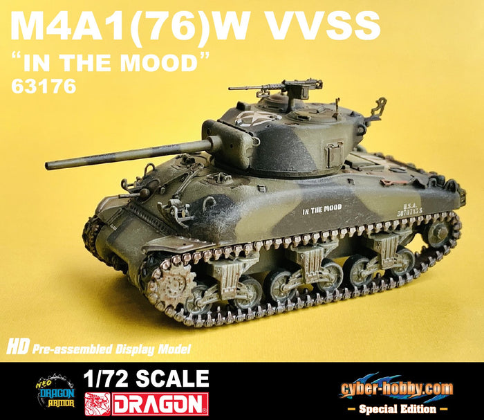 63176 - 1/72 M4A1(76)W VVSS "In The Mood" [cyber-hobby.com Special Edition]