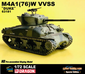 63181 - 1/72 M4A1(76)W VVSS "DUKE" [cyber-hobby.com Special Edition]