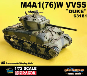 63181 - 1/72 M4A1(76)W VVSS "DUKE" [cyber-hobby.com Special Edition]